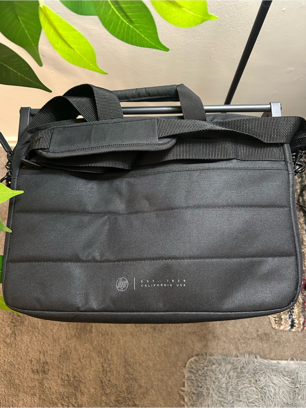 Dell Black Padded Laptop Briefcase with Shoulder Strap